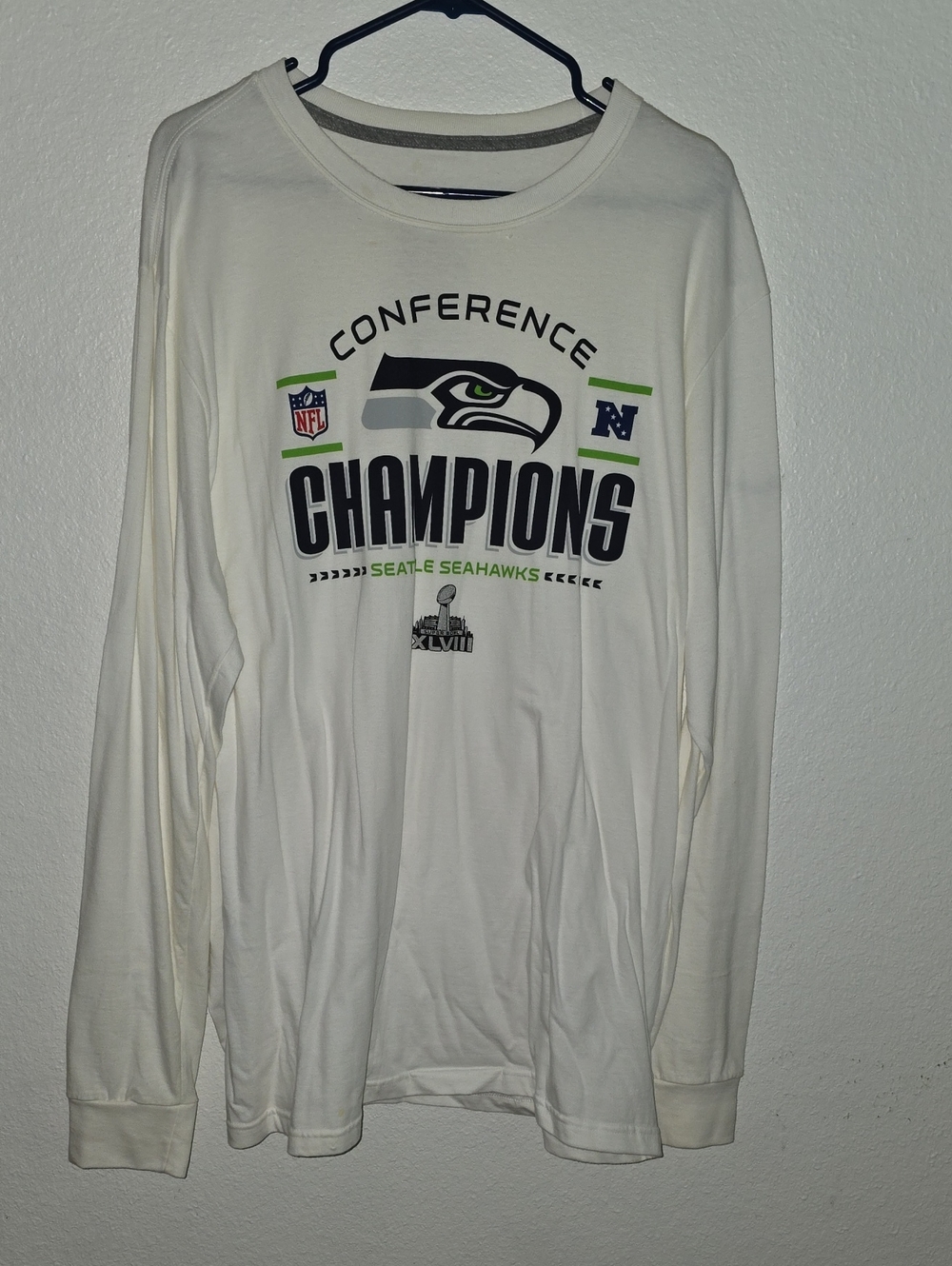 Nike White Seattle Seahawks 'Conference Champions' Long Sleeve Shirt